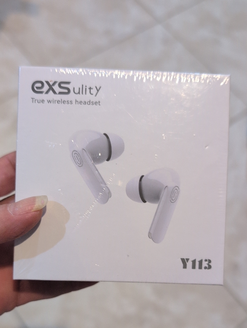 EXSulity Y113 True Wireless Headset AI Translation Earbuds - White
